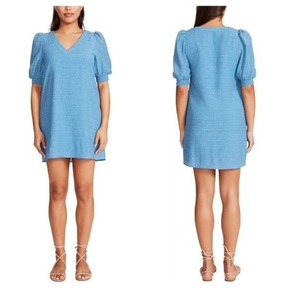 BB Dakota by Steve Madden Puffy short sleeve lined dress size S